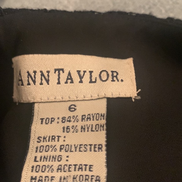 Ann Taylor Dress with Lace Detail on Bodice - Picture 4 of 10